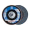 Pferd 5" x 5/8-11 Thd. POLIFAN Flap Disc - Z SG POWER STEELOX, Zirconia, 60 Grit, Conical 62326 - alternate 1